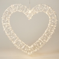 LED kültéri karácsonyi dekoráció 720xLED/6W/230V 46 cm IP44 meleg fehér szív/fehér