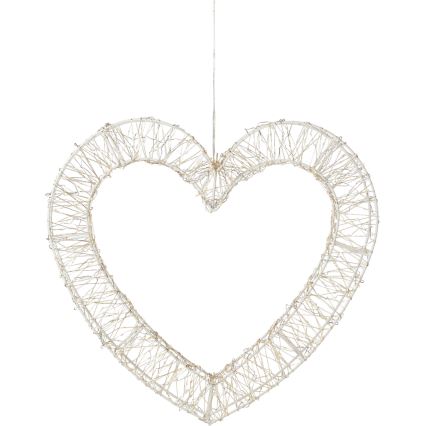 LED kültéri karácsonyi dekoráció 720xLED/6W/230V 46 cm IP44 meleg fehér szív/fehér