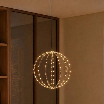 LED kültéri karácsonyi dekoráció LED/2,1W/230V átm. 40 cm IP44 meleg fehér