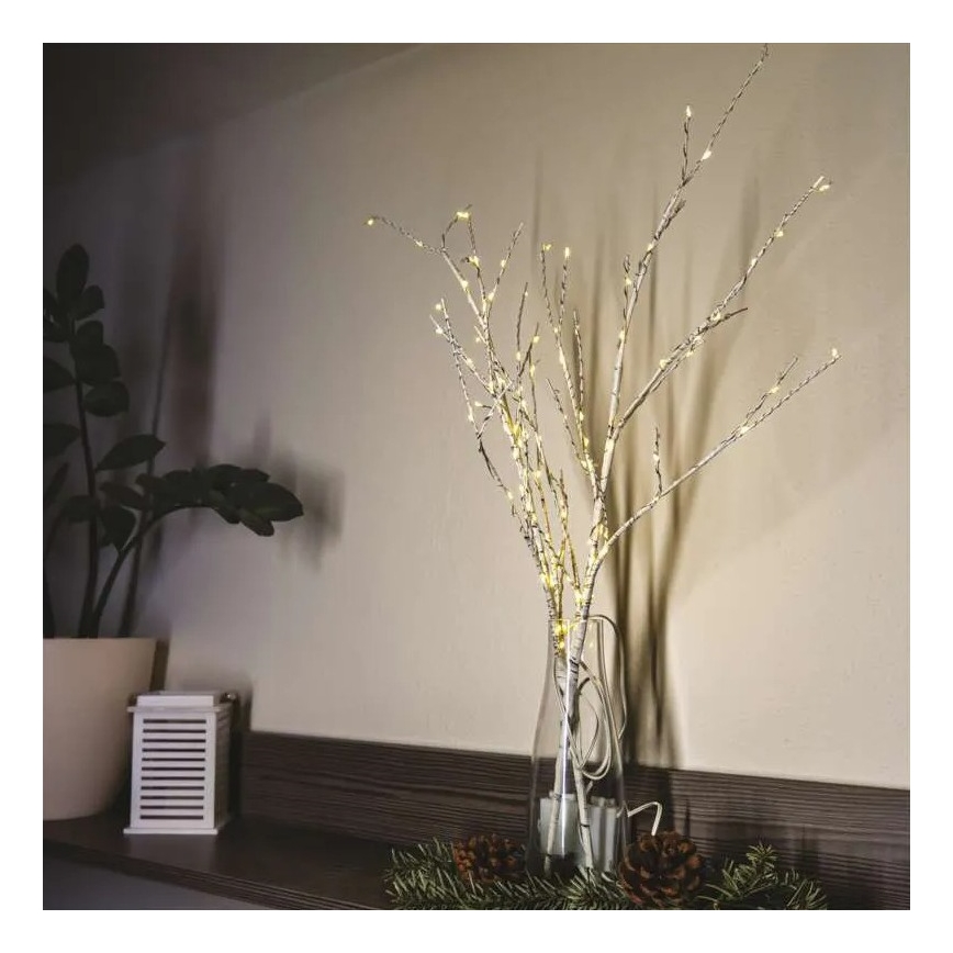 LED kültéri karácsonyi dísz 100xLED/3xAA meleg fehér IP44