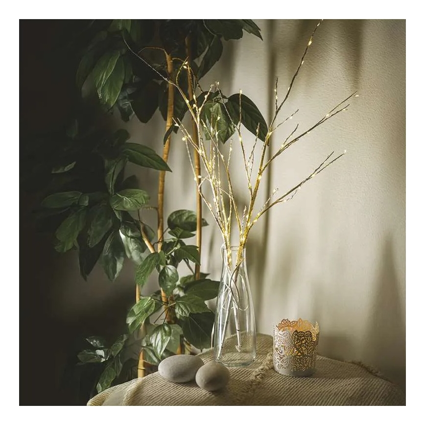 LED kültéri karácsonyi dísz 100xLED/3xAA meleg fehér IP44