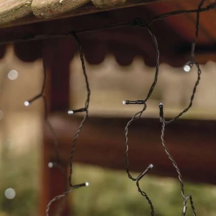 LED Kültéri karácsonyi fényfüzér 100xLED/2,5x0,9m IP44 hideg fehér