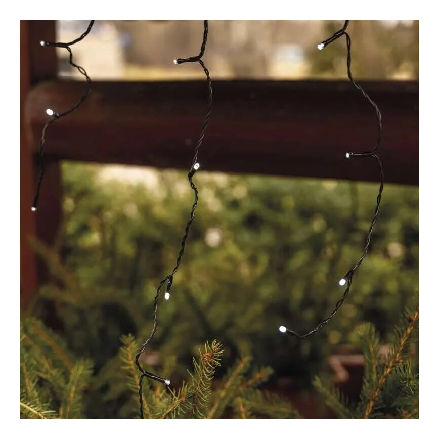 LED Kültéri karácsonyi fényfüzér 100xLED/2,5x0,9m IP44 hideg fehér