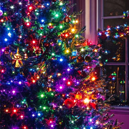 LED kültéri karácsonyi fényfüzér 1000xLED/230V 8+4 funkció 75 m IP44 többszínű