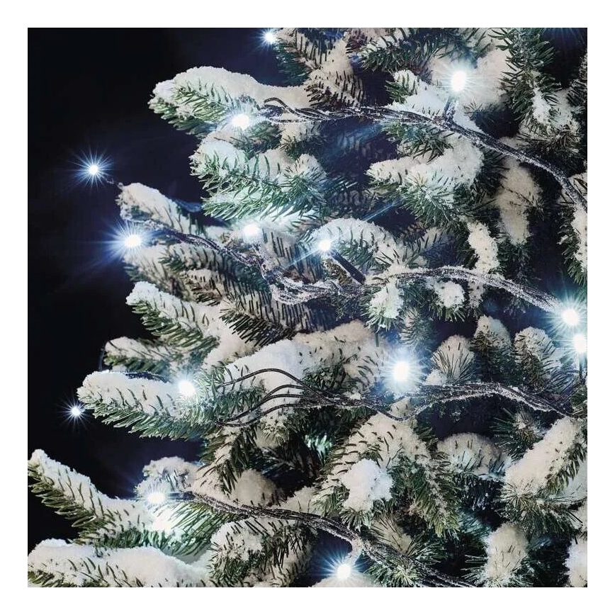 LED kültéri karácsonyi fényfüzér 100xLED/10m IP44 hideg fehér