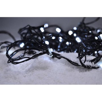 LED kültéri karácsonyi fényfüzér 100xLED/8 funkció IP44 13m hideg fehér
