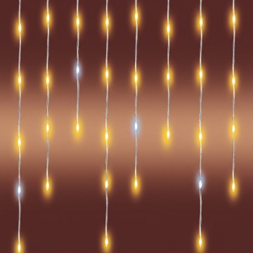 LED kültéri karácsonyi fényfüzér 1200xLED/230V 25x0,56 m IP44 meleg fehér/hideg fehér
