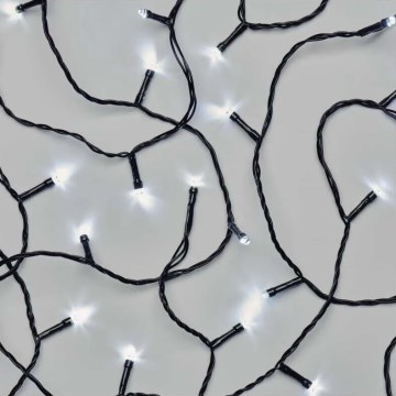 LED kültéri karácsonyi fényfüzér 40xLED/3xAA 3,3 m IP44 hideg fehér