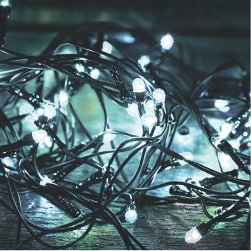 LED kültéri karácsonyi fényfüzér 500xLED/230V 8 funkciós 40 m IP44 hideg fehér