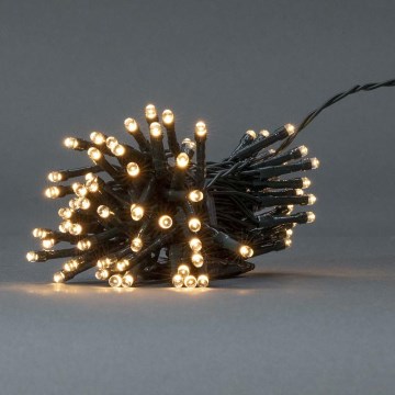 LED Kültéri karácsonyi fényfüzér 96xLED/7 funkció/3xAA 7,7m IP44 meleg fehér