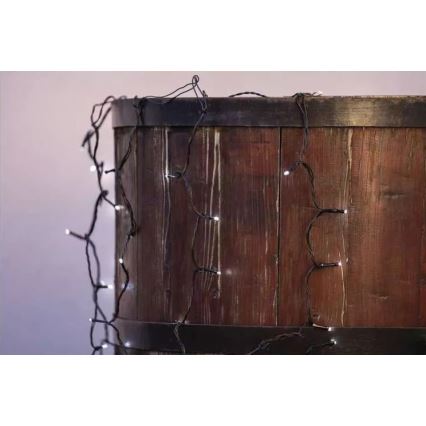 LED karácsonyi kültéri függöny 100xLED 2m IP44 hideg fehér