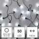 LED Kültéri karácsonyi lánc 50xLED/8 funkció 14,8 m IP44 hideg fehér