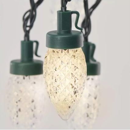 LED Kültéri karácsonyi lánc 50xLED/8 funkció 14,8 m IP44 meleg fehér