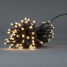 LED Kültéri karácsonyi lánc 96xLED/7 funkciós/3xAA 7,7m IP44 meleg fehér