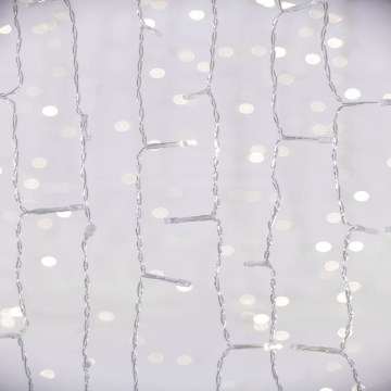 LED Kültéri karácsonyi lánc CURTAIN 480xLED/8,4W/230V 3x3 m IP44 hideg fehér