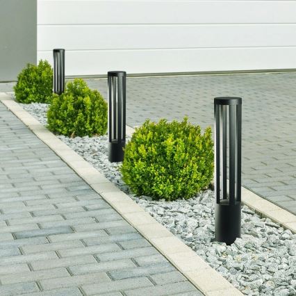 LED kültéri lámpa, 10 W, 230 V, 3000 K, IP65, 80 cm, fekete