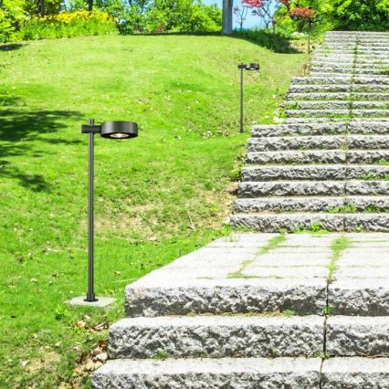 LED kültéri lámpa, 7 W, 230 V, 3000 K, IP65, fekete, 102 cm