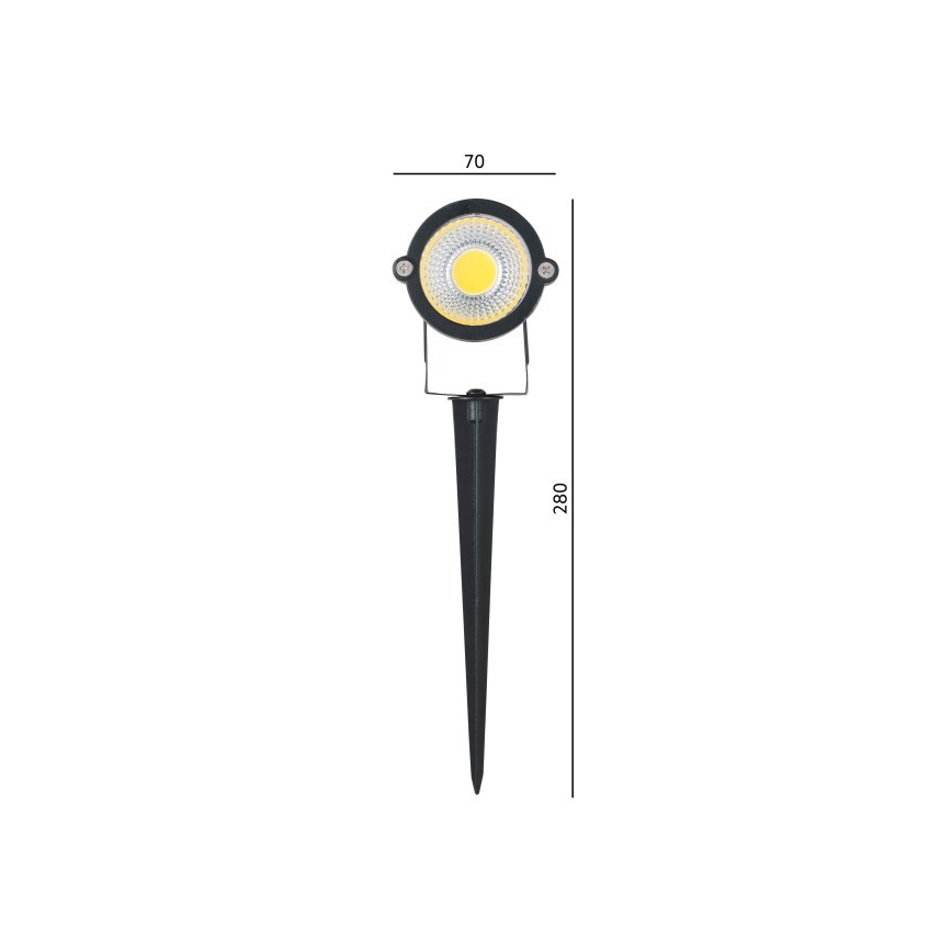 LED kültéri lámpa BLAKE LED/5W/230V 4000K IP65 fekete