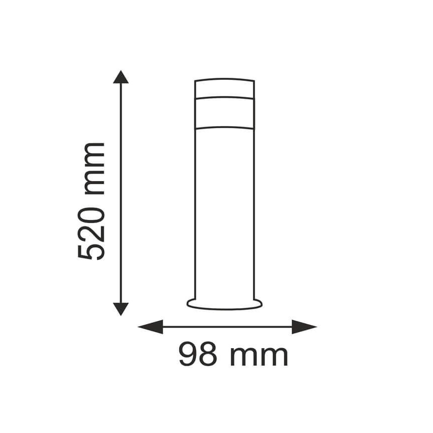 LED Kültéri lámpa COLLUM 1xLED/3,6W/230V IP44 52 cm