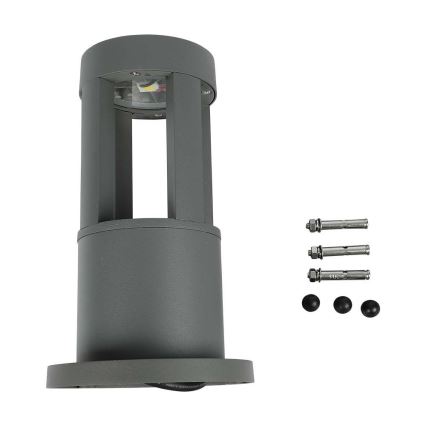 LED Kültéri lámpa LED/10W/230V 25cm 3000K IP65 szürke