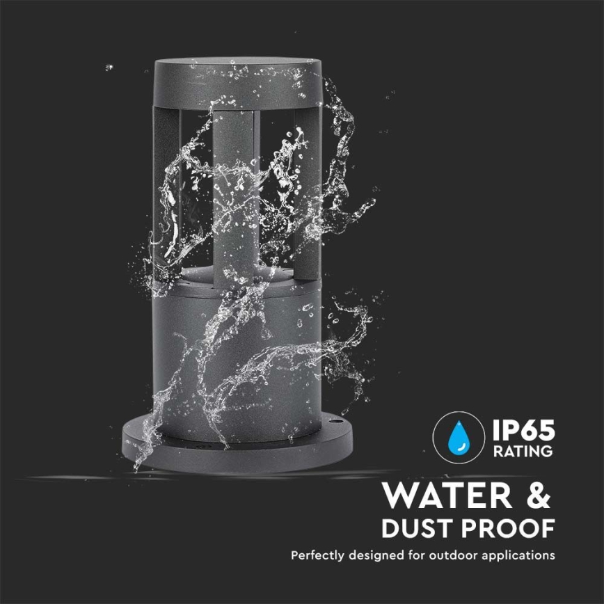 LED Kültéri lámpa LED/10W/230V 25cm 4000K IP65 fekete