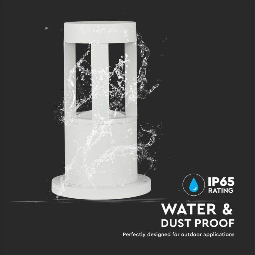 LED Kültéri lámpa LED/10W/230V 25cm 6400K IP65 fehér