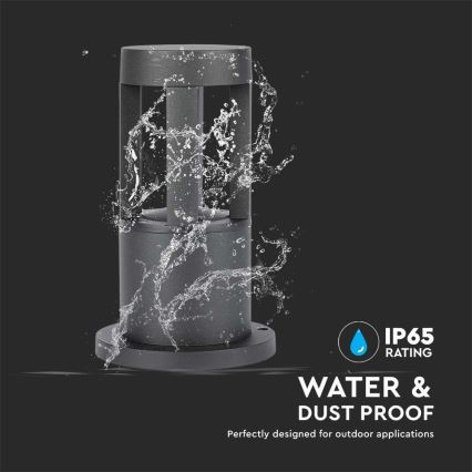 LED Kültéri lámpa LED/10W/230V 25cm 6400K IP65 fekete