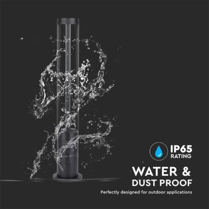 LED Kültéri lámpa LED/10W/230V 80cm 6400K IP65 fekete