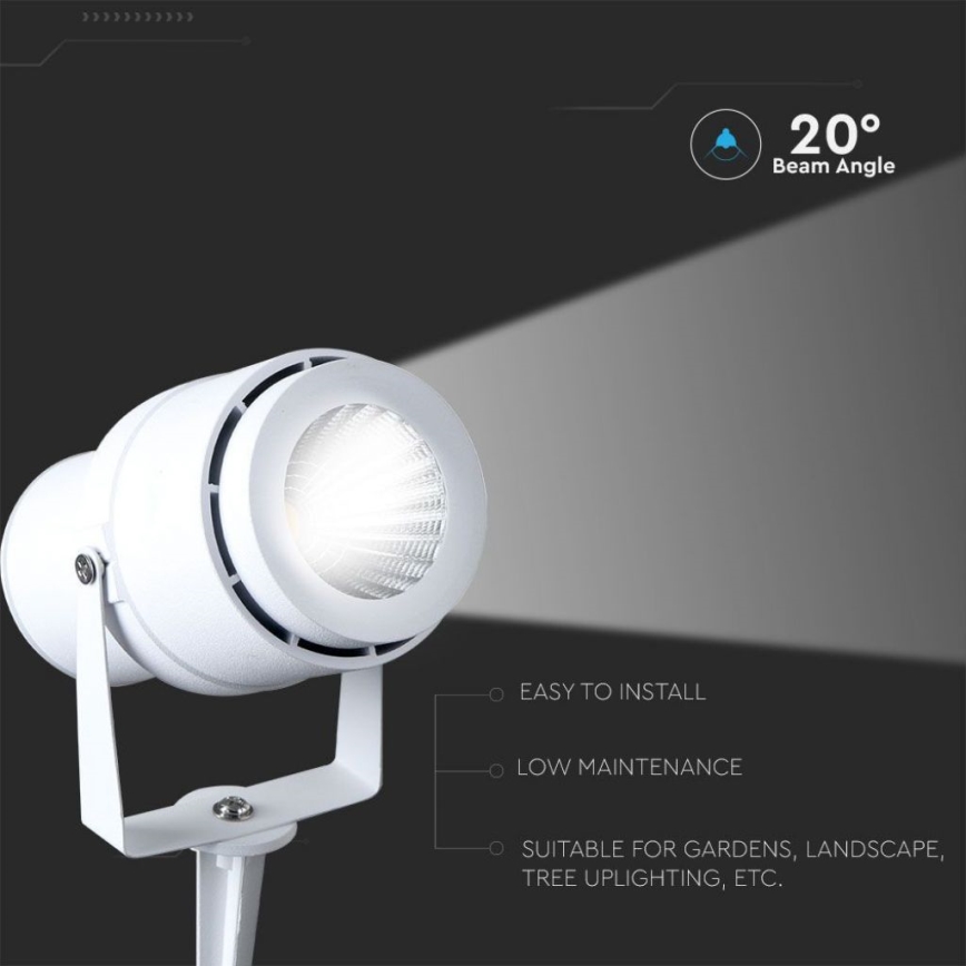 LED Kültéri lámpa LED/12W/110-240V IP65 3000K fehér