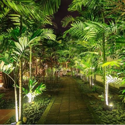 LED Kültéri lámpa LED/12W/230V 3000K fekete IP65