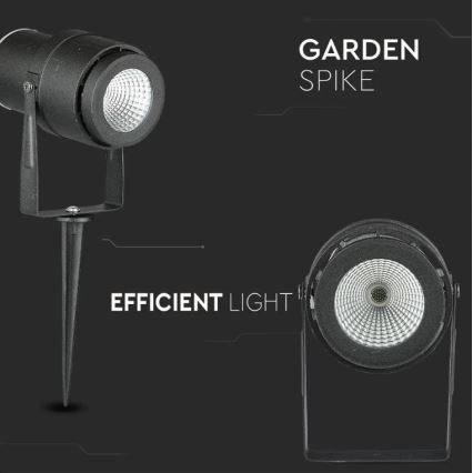 LED Kültéri lámpa LED/12W/230V 3000K fekete IP65