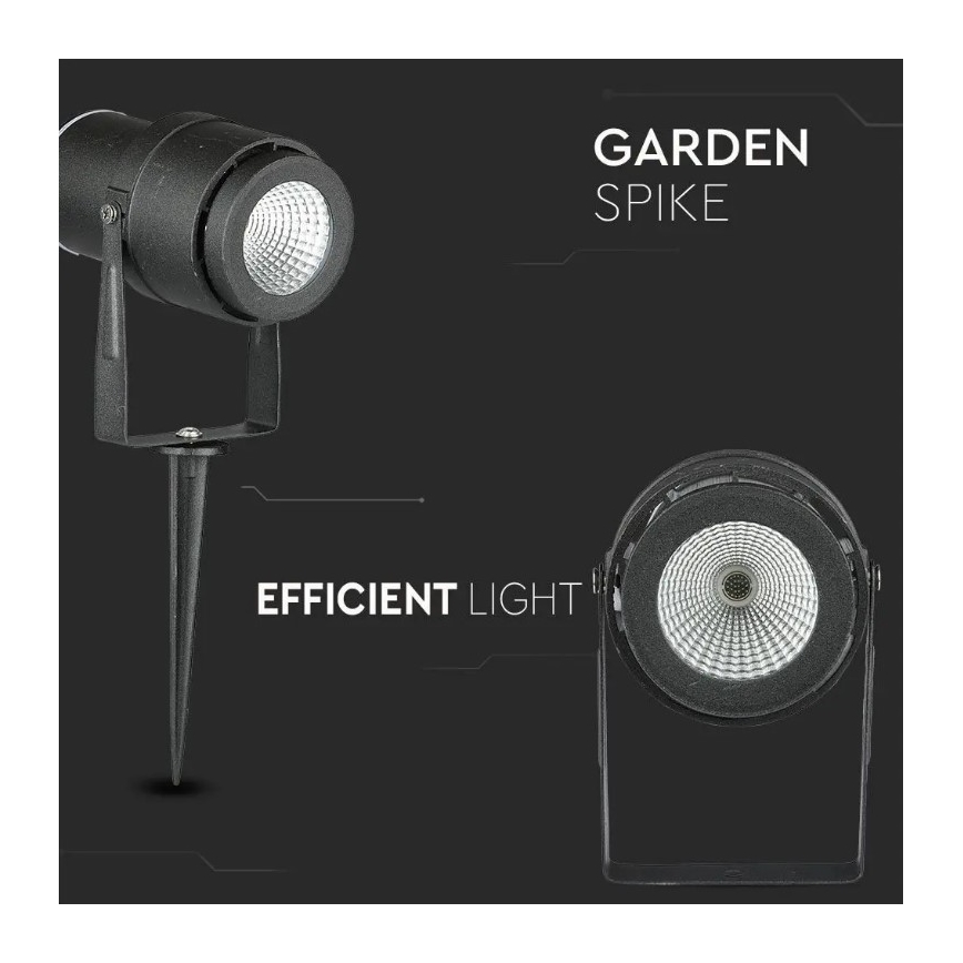 LED Kültéri lámpa LED/12W/230V 3000K fekete IP65