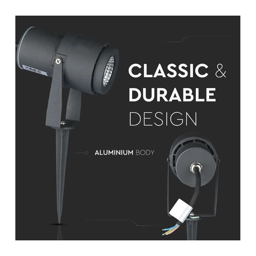 LED Kültéri lámpa LED/12W/230V 4000K antracit IP65