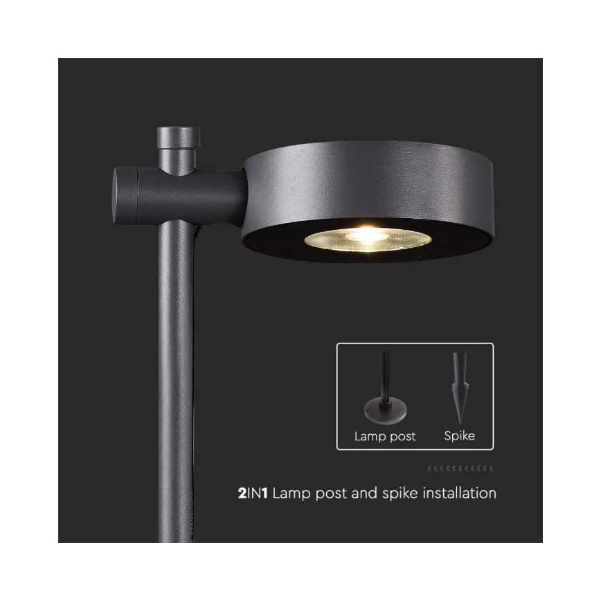 LED kültéri lámpa LED/7W/230V 4000K IP65 fekete 102 cm