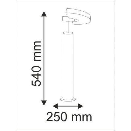 LED Kültéri lámpa MODENA 1xLED/3,6W/230V IP54 54 cm