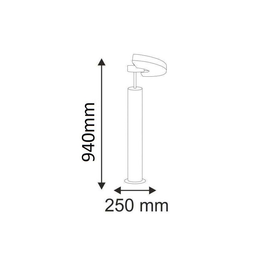 LED Kültéri lámpa MODENA 1xLED/3,6W/230V IP54 94 cm