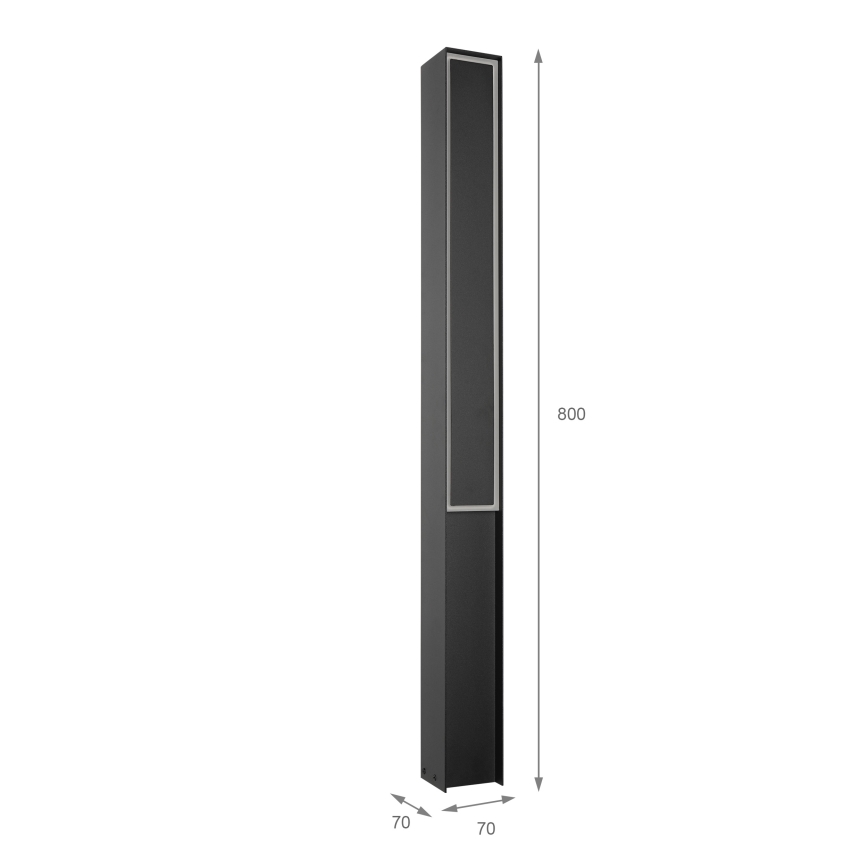 LED kültéri lámpa MODO LED/23,4W/230V 4000K IP44 80 cm fekete