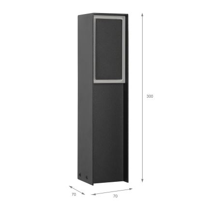 LED kültéri lámpa MODO LED/4,8W/230V 4000K IP44 30 cm fekete