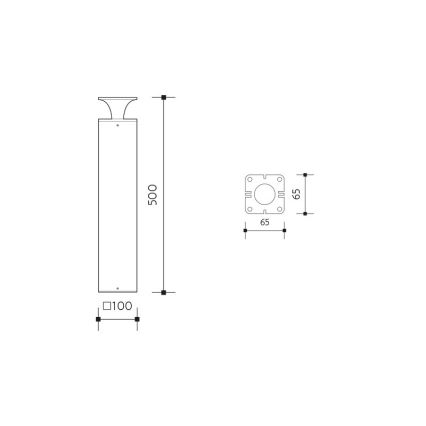LED Kültéri lámpa ORNELA LED/6W/230V 3000K IP54 antracit