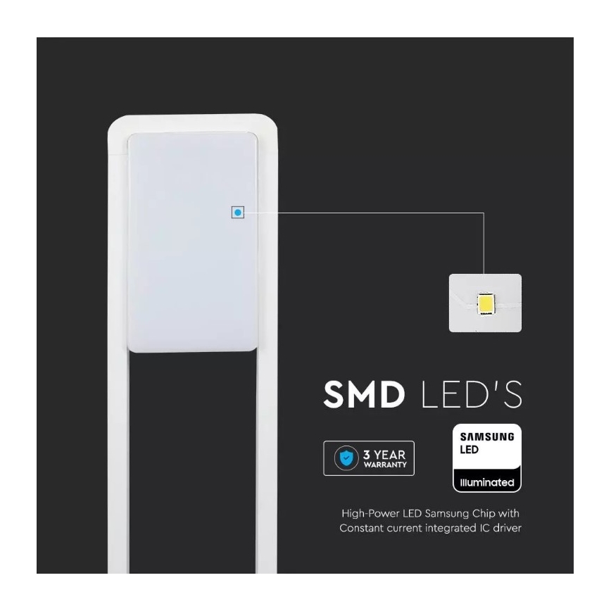 LED Kültéri lámpa SAMSUNG CHIP LED/10W/230V 3000K IP65 fehér