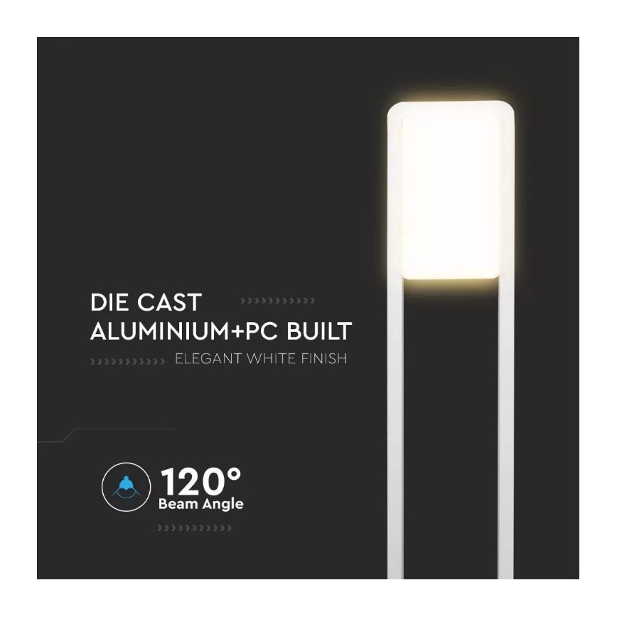 LED Kültéri lámpa SAMSUNG CHIP LED/10W/230V 3000K IP65 fehér