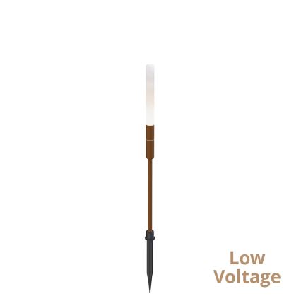 LED kültéri lámpa STICK LED/1,5W/24V IP65 barna