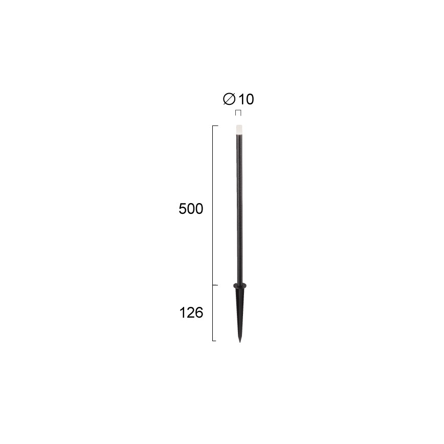 LED kültéri lámpatest BAR LED/1W/24V IP65 fekete