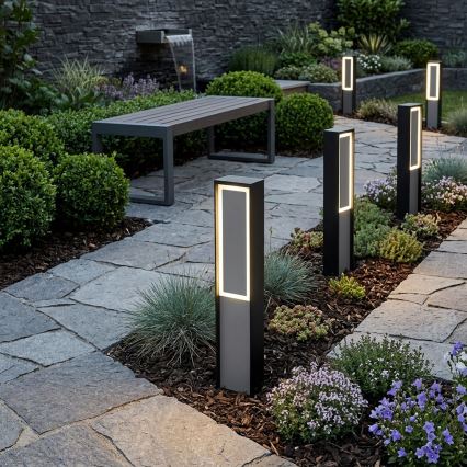 LED kültéri lámpatest MODO LED/8W/230V 4000K IP44 50 cm fekete