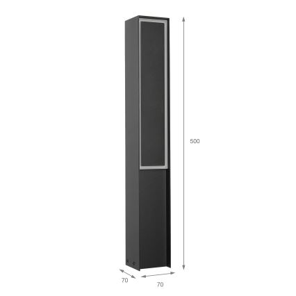 LED kültéri lámpatest MODO LED/8W/230V 4000K IP44 50 cm fekete
