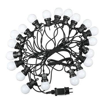 LED Kültéri lánc STRING 10m 20xLED/0,5W/230V IP44 6000K