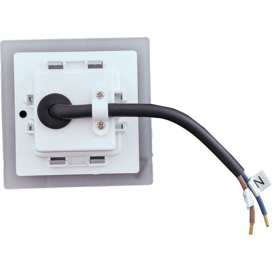 LED Kültéri lépcsőmegvilágító LED/1,7W/230V 2700K IP44 fényezett króm