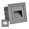LED Kültéri lépcsőmegvilágító Q6 LED/3W/230V IP44