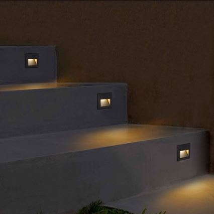 LED Kültéri lépcsőmegvilágító Q7 LED/3W/230V IP44