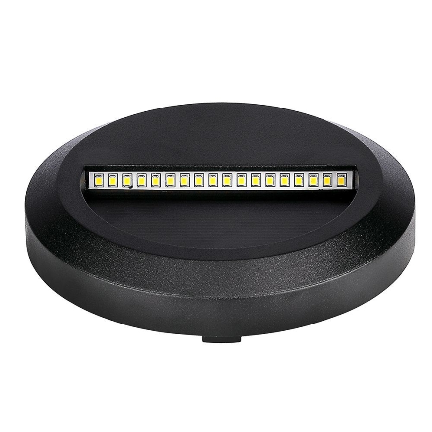LED Kültéri lépcsővilágító LED/2W/230V IP65 4000K fekete
